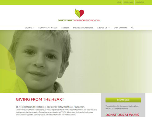 Comox Valley Healthcare Foundation Website